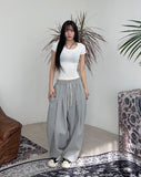 Linen Modal U-Neck Short Sleeve Tee