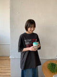 [unisex] Shihiru Printing Over Short Sleeve Tee