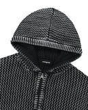 PIGMENT MESH ZIP UP KNIT