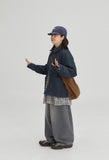 [BAONHAUS] Hebon Denim Banding Balloon Wide Pants - Gray Denim ver.