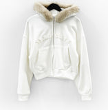 Wintz Patch Brushed Fur Hood Zip Up