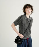 Twist Washed Short Sleeve Knit