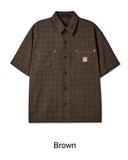 Cardan Patch Check Short Sleeve Shirt
