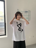 [unisex] Akel Printing Over Short Sleeve Tee
