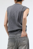 Flap layered sweater vest