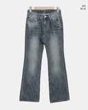 Lopa Bootcut Washed Denim Pants