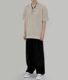 Banded Linen Wide Pants