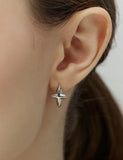 Nova Silver One Touch Earrings