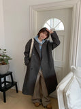 [unisex] Sticky Double Long Wool Coat - Wool 61