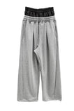 (Unisex) Sagging Color Matching Casual Sweatpants