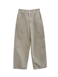 Poble Embroidered Patch Rivet Cotton Pants
