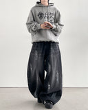 Dutch Black Balloon Wide Denim