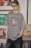 HELLO FLOWER Pigment Short Sleeve Tee