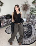 Root Pigment Work Balloon Pants