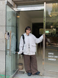 Minami Brown Washing Cotton Wide Pants