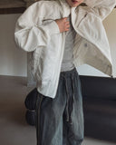 Hi-Lo Zipper Banded Jacket