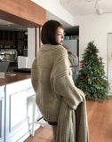 [wool20%] Ellie Bokashi handmade knit cardigan
