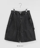 [Unisex] Fendilt Carpender Parachute Denim Bermuda Pants