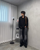 Crow Black Washed Denim Jeans