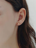 H Edition Silver Pillow Earrings