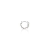 Essence Silver (W) Lab Diamond Tria One-Touch Earrings_0.1CT