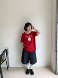 Melmio Stripe Denim Bermuda Pants