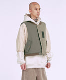 Fourfold Nylon Mixed Bomber Vest