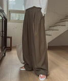 Kiku Ice Linen Two-Tuck Slacks