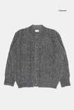 Maya round-neck wool brush cardigan