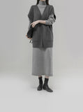 [Premium] Wool Back Turtleneck One Piece