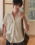 Marilyn Mesh Knit Short Sleeve Shirt