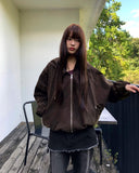 Huem Cut String Pocket Loose Fit Hooded Jumper