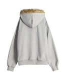Rain Flag Fur Brushed Hood Zip-Up