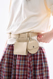 Pocket leather 2-way belt