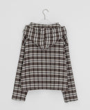 Harmanne Check Over Hood Zip-Up Jumper