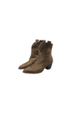 suede short western ankle boots