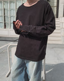 Chris Boatneck Loose Fit Button Long Sleeve T-Shirt