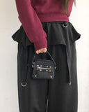 Herr Strap Banding Waist Layered Pile Training Skirt Pants