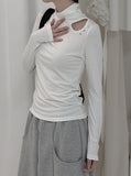 Drop Stud Slit Polar Tee