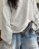 Loaded Layered Damage Knit