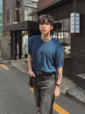 Mild terry round half knit