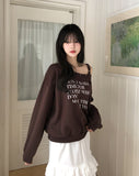 Vint Eyelet Strap Sweatshirt