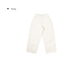 Milt Back Adjust Strap Balloon Wide Pants