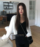 Doobie Soft Fur Button Long Sleeve Cardigan