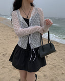 Morning Eyelet Mini Flared Skirt
