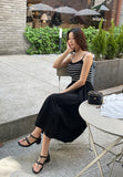 Deflin Stripe Sleeveless One Piece