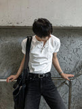 COSY Made Short Sleeve Ver Single Short Sleeve Knit Tee