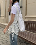 Redo Strap Blue Wide Pants