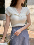 Metin Ribbed Twist Cap Knit