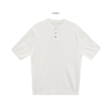 Ribbed Span Henley Neck Knit